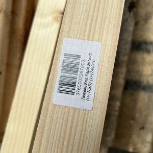 Įvairūs eglės medienos tašeliai, 38x50x2400