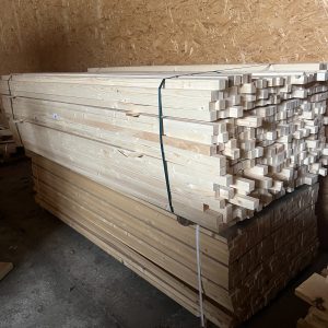 Įvairūs eglės medienos tašeliai, 38x38x2000